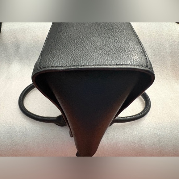 Rebecca Minkoff Structured Mini Leather Satchel Black Top Handle & Crossbody - Picture 7 of 13